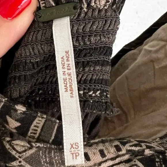 Free People Wide Leg Romper - Size XS, Lined Top - Picture 4 of 12